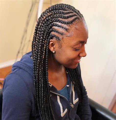 30 Cornrows With Box Braids In The Back Fashion Style
