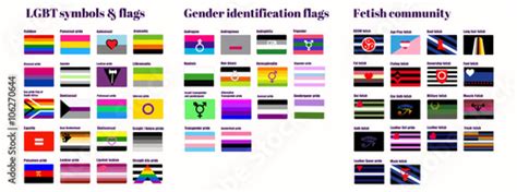 Lgbt Gay Flags Flat Vector Illustration Homosexual Couple Pride