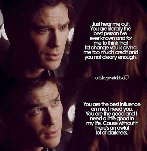 The vampire diaries creator says damon still plans on becoming human to get his happy ending with elena. Ian Somerhalder as Damon Salvatore | Tvd quotes, Vampire ...