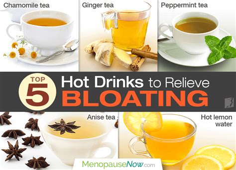 Top 5 Hot Drinks To Relieve Bloating Menopause Now