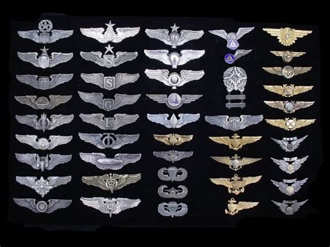 American Military Wing Badges Of Wwii Icon Art Pinterest