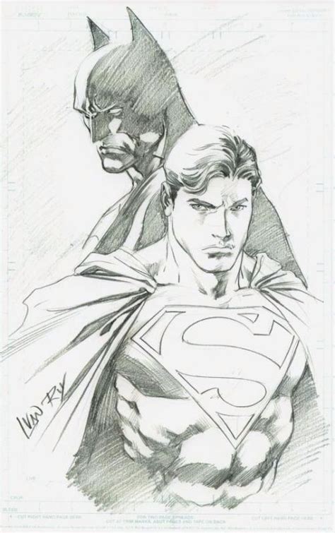 Batman And Superman Comic Art Superhero Art Superman Drawing