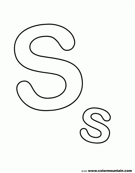 Letter S Coloring Pages To Print Free Coloring Pages Letter S Images And Photos Finder