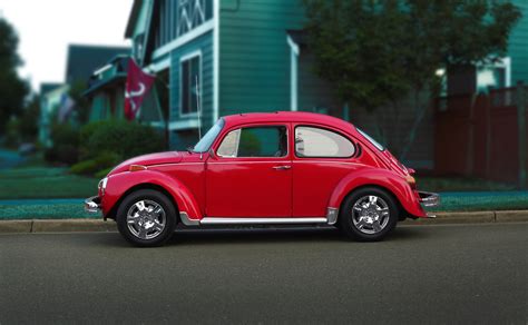 Free Images Land Vehicle Motor Vehicle Red Volkswagen Beetle