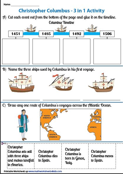 Columbus 3 In 1 Activity Interactive Notebooks Social Studies 7th