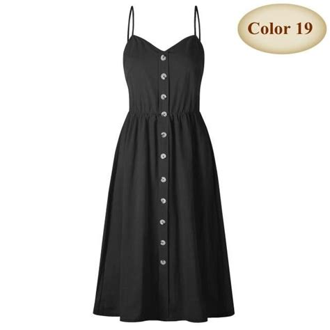 beautiful summer button spaghetti strap plus size sundresses color 19 l summer dresses