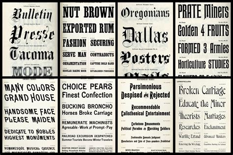 Like Old Fashioned Fonts See Dozens Of Vintage Typefaces Click Americana