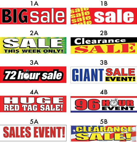 Sale Banners For Sale Sign Sale Signs Outdoor Vinyl Banners Sale Banner Tag Sale Retail