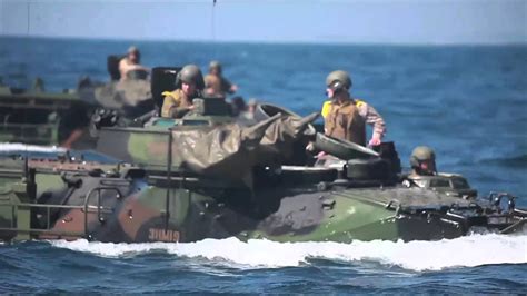 Marine Amphibious Assault Vehicles Aav 7a1 In Action Part 1 Of 3
