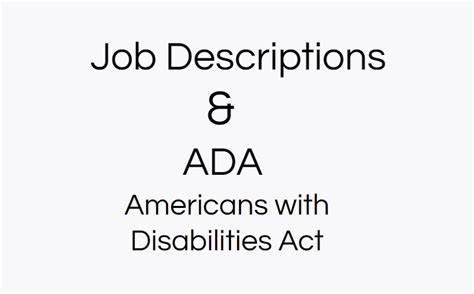 Employer Required To Pay 250k For Poorly Written Ada Job Description