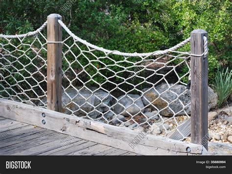 Nautical Net Rope Fence Image And Photo Bigstock