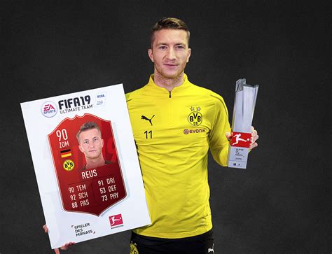 Marco Reus Wins Ea Sports Fifa 19 Bundesliga Player Of The Month