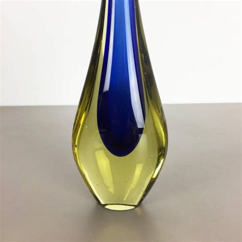 Small 1960s Murano Glass Sommerso Single Stem Vase By Flavio Poli Italy For Sale At 1stdibs