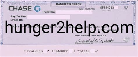 How To Fill Chase Money Order Hunger 2 Help