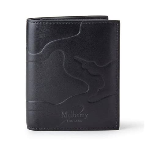 Mulberry Trifold Wallet Unisex Black Flannels
