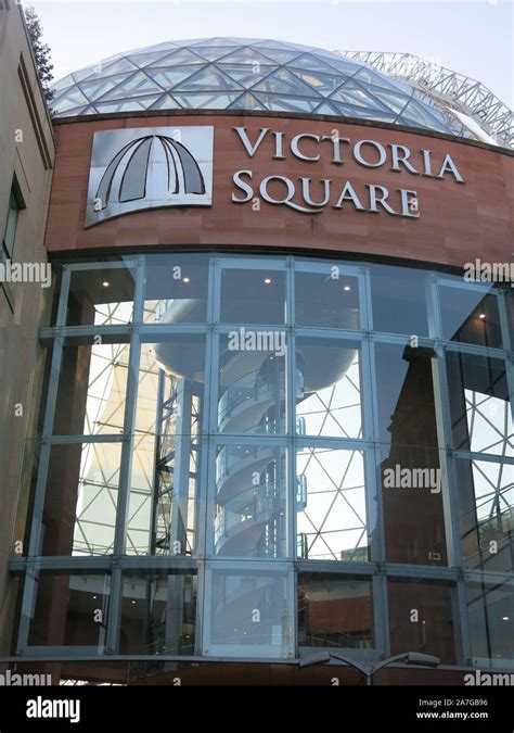 One Of The Entrances To Belfasts Victoria Square Shopping Centre With