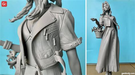 final fantasy 7 aerith figure cool 3d models to 3d print