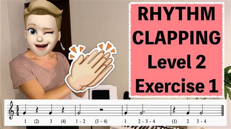Rhythm Clapping Practice Level 2 Exercise 1 Dotted Half Notes