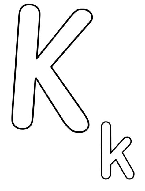 Letter K For Kids Coloring Page Download Print Or Color Online For Free