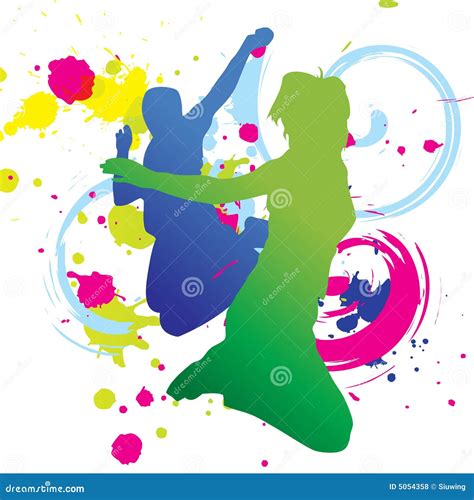Colorful Dance Graphic Vector Royalty Free Stock Photos Image 5054358