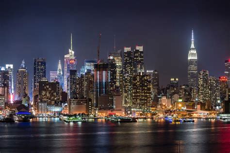 45 New York City Night Wallpaper Wallpapersafari