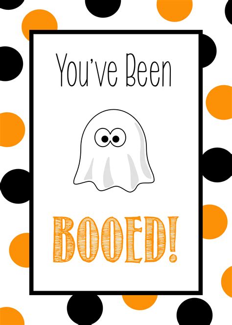 Free Printable You've Been Booed Template