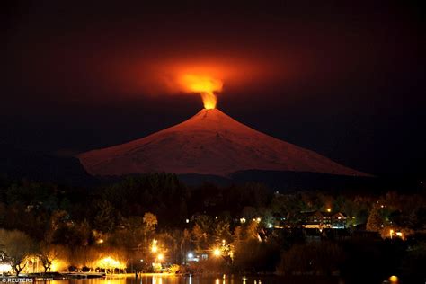 The Earth Erupts Spectacular Pictures Show Three Volcanoes Ablaze In