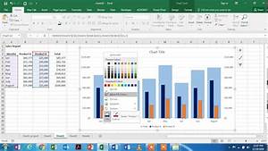 How To Prepare An Overlapping Bar Chart In Excel Youtube