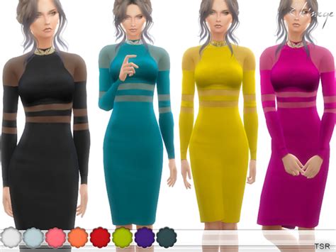 Ekineges Sheer Cut Out Dress Sims 4 Updates ♦ Sims 4 Finds And Sims