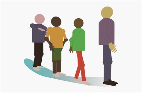 Image Of Different People Standing In Line Wait In Line Clip Art