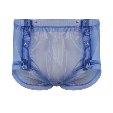 Suprima Pvc Unisex Snap On Plastic Pants Blue Extra Large Ebay