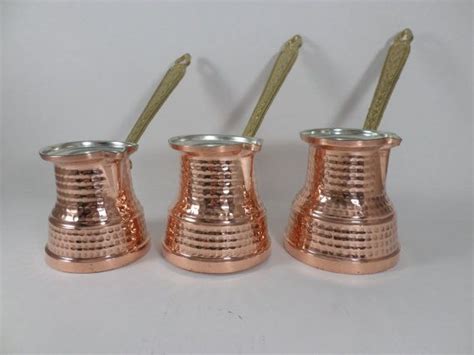 Copper Handmade Turkish Coffee Maker Pot Cezve Coffee Pot Jezve Turkish