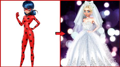 Miraculous Tales Of Ladybug And Catnoir ️ Marinette Glow Up Transformation Into A Bride