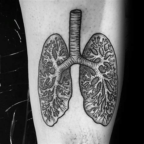 40 Lung Tattoo Designs For Men Organ Ink Ideas Anatomical Tattoos