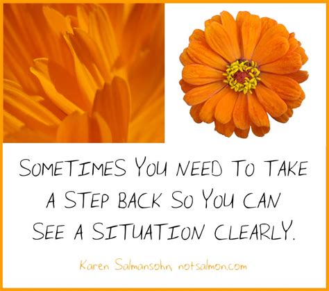 Sometimes You Need To Take A Step Back So You Can See A Situation