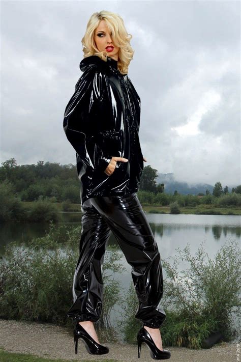 black pvc regen mode regenkleidung kleidung hot sex picture