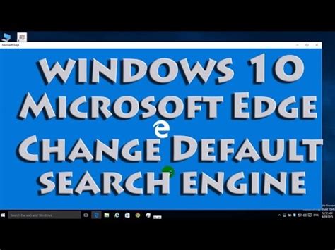 The edge browser is microsoft's latest attempt to put a nail in the coffin of internet explorer. How To Change Microsoft Edge Default Search Engine