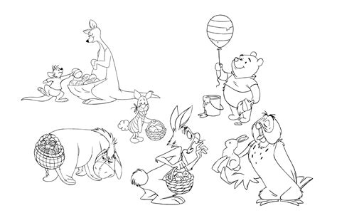 Winnie The Pooh Easter Coloring Pages At Getdrawings Free Download