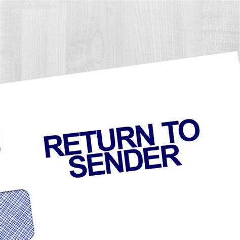 Return To Sender Stamp Simply Stamps