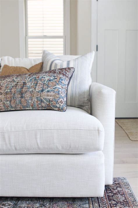 Linen Looking Couch Fabric That Is Durable Our Neutral Couch In The