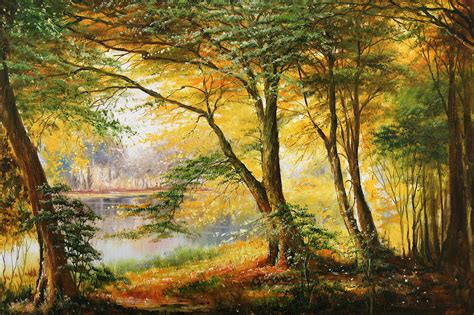 Autumn In The Forest Painting By Unknown Fine Art America