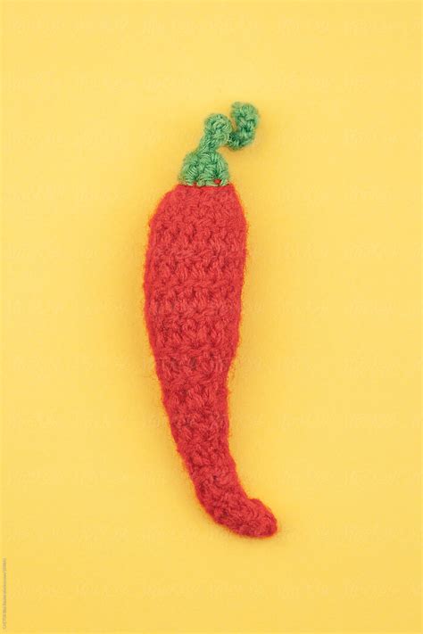 Amigurumi Red Hot Pepper By Stocksy Contributor Cactus Creative