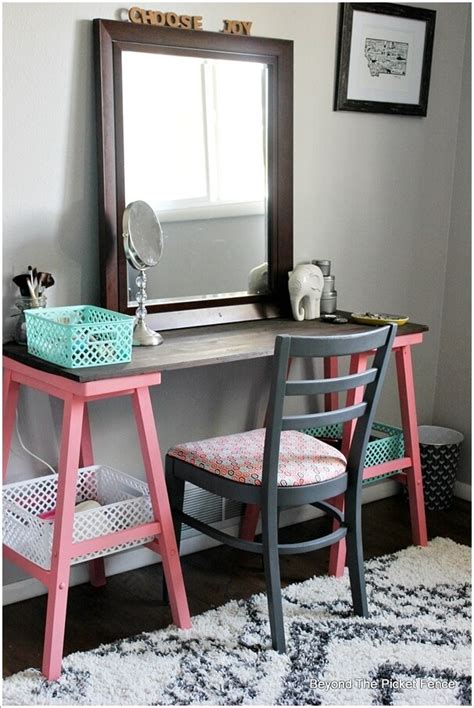 Our diy bathroom vanity is my favorite feature of our small budget bathroom makeover that i shared last week! 10 Cool DIY Makeup Vanity Table Ideas