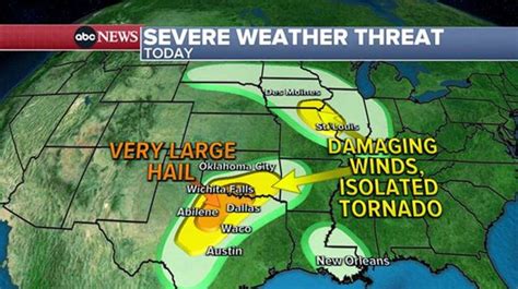 Severe Weather Expected In The Heartland As High Temperatures Near