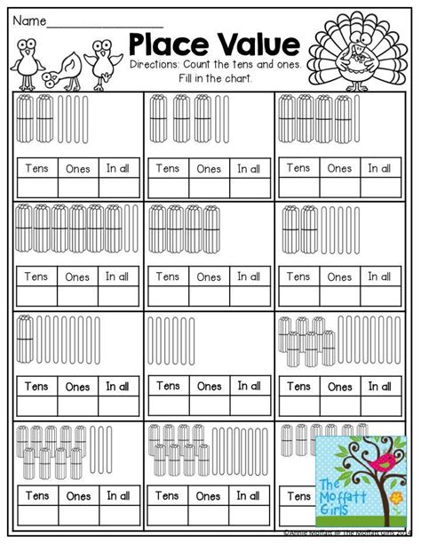A number can have many digits and each digit has a special place and value. Place Value- Fill in the tens, ones and in all boxes by ...