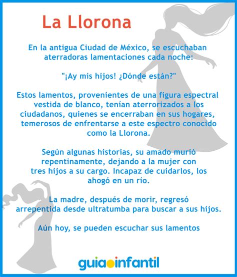 Leyenda Mexicana Para Niños La Llorona