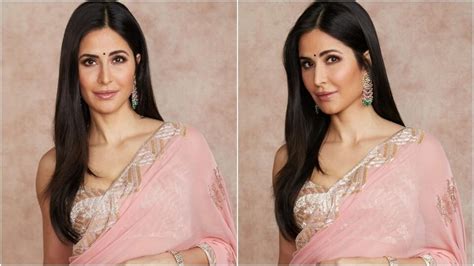 Katrina Kaif Blush Pink Saree Is The Quintessential Festive Look Fan Calls Her Queen Of Million