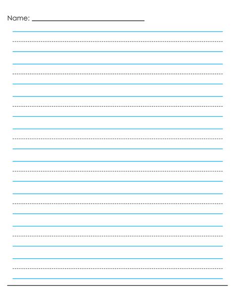 Printable Writing Paper For 3rd Grade