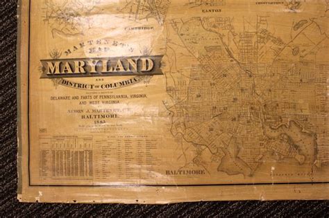 Martenets Map Of Maryland And District Of By Martenet Ca 1885