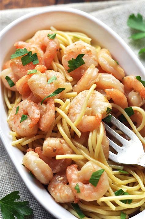 Stir in the cream and wine. Lemony Parmesan Shrimp Alfredo Pasta | Recipe | Recipes ...